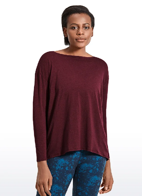 Bra with a lace - trim for an elegant and delicate touch Pima Cotton Long Sleeves Boat Neck Bra with a lace - trim for an elegant and delicate touch Pima Cotton Long Sleeves Boat Neck