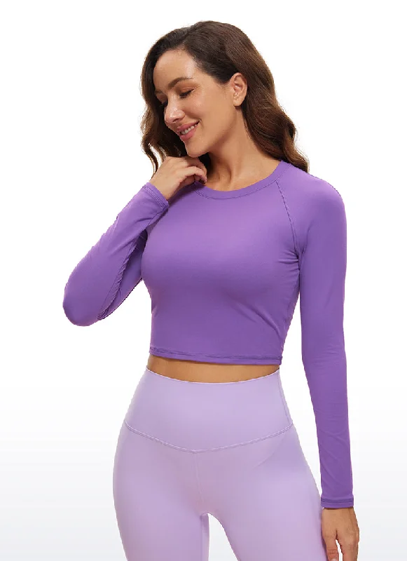 Bra with a padded cup for added comfort and shape Brushed Long Sleeve Cropped High Neck Bra with a padded cup for added comfort and shape Brushed Long Sleeve Cropped High Neck