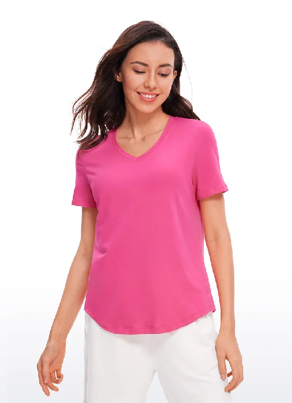 Balconette bras with a stylish and flattering design Pima Cotton Yoga Short Sleeves V-Neck Balconette bras with a stylish and flattering design Pima Cotton Yoga Short Sleeves V-Neck