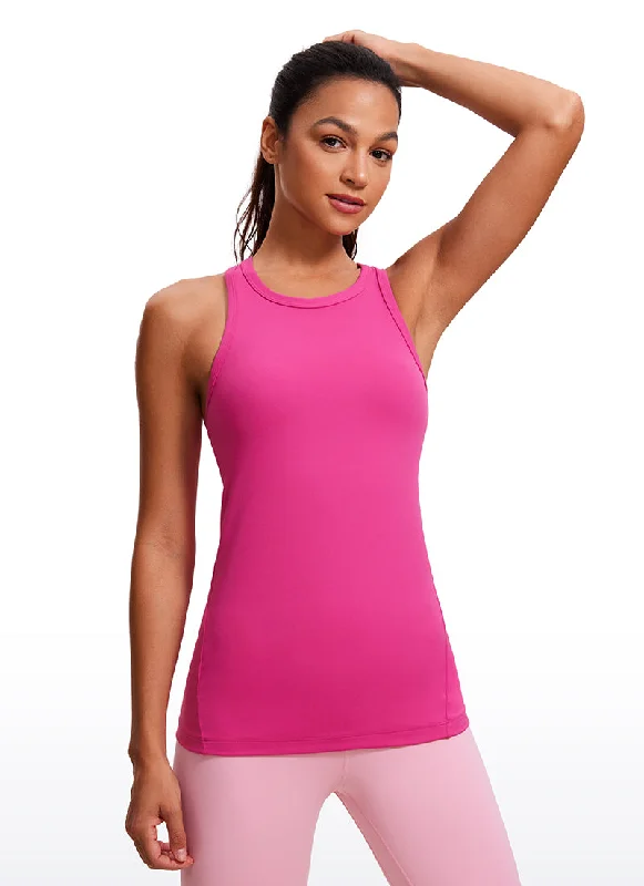 Silk bras for a luxurious and smooth texture Butterluxe Hip-Length Racerback Tank High Neck Silk bras for a luxurious and smooth texture Butterluxe Hip-Length Racerback Tank High Neck