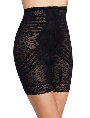 Shaper for a formal event to enhance curves Rago Shapewear Black Highwaist Thigh Shaper 6207 Shaper for a formal event to enhance curves Rago Shapewear Black Highwaist Thigh Shaper 6207