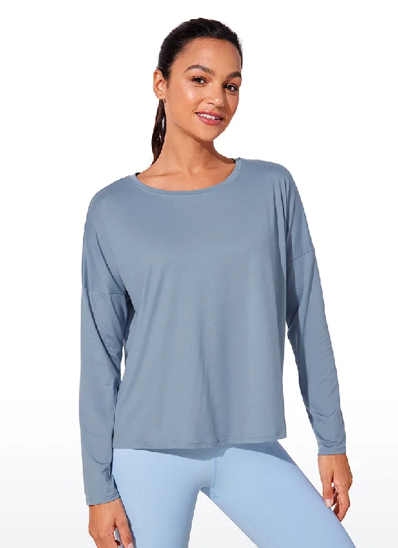 Bra with a mesh - lined cup for better breathability UPF 50+ Lightweight Heather Cropped Long Sleeves Bra with a mesh - lined cup for better breathability UPF 50+ Lightweight Heather Cropped Long Sleeves