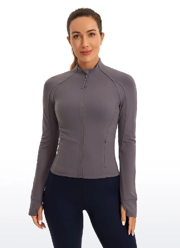 Long - line bras for added support and a slimming effect Butterluxe Waist-Length Full Zip Jackets Long - line bras for added support and a slimming effect Butterluxe Waist-Length Full Zip Jackets