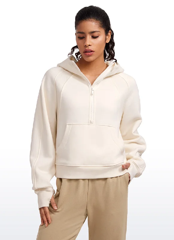 Bra with a low - cut cup for a more revealing style Fleece Lined Half Zip Hoodies with Thumb Holes Bra with a low - cut cup for a more revealing style Fleece Lined Half Zip Hoodies with Thumb Holes