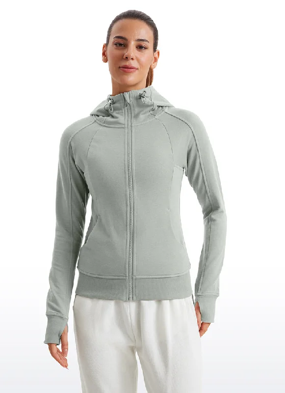 Bra with a high - cut cup for more coverage and support Amenity Full Zip Hoodies Thumb Holes Bra with a high - cut cup for more coverage and support Amenity Full Zip Hoodies Thumb Holes
