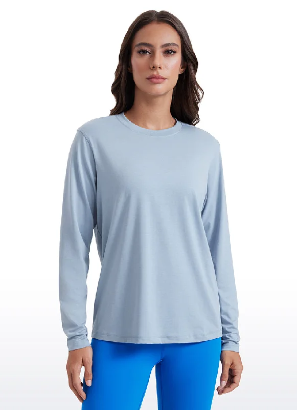 Bra with side - support panels to prevent spillage​ Workout Hip Length Long Sleeves Crewneck