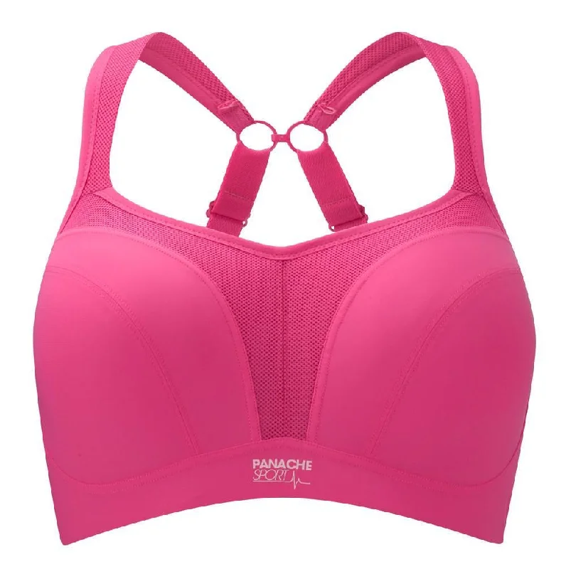 Bra with a plus - size seamless design for a smooth look SALE Panache 5021 Sports Bra in Pink Bra with a plus - size seamless design for a smooth look SALE Panache 5021 Sports Bra in Pink
