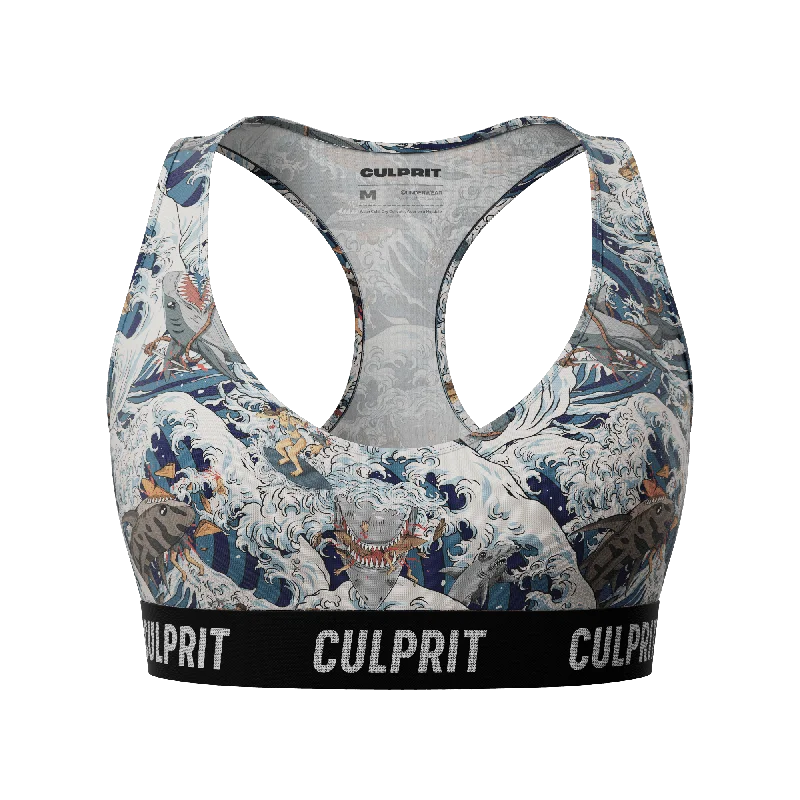 Nursing bras for easy breastfeeding access​ Shark Bait ? ComfyBra