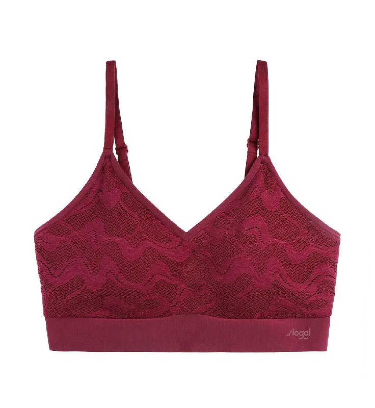 Bra with a lace - lined cup for a feminine and elegant look SLOGGI GO ALLROUND LACE TOP Bra with a lace - lined cup for a feminine and elegant look SLOGGI GO ALLROUND LACE TOP