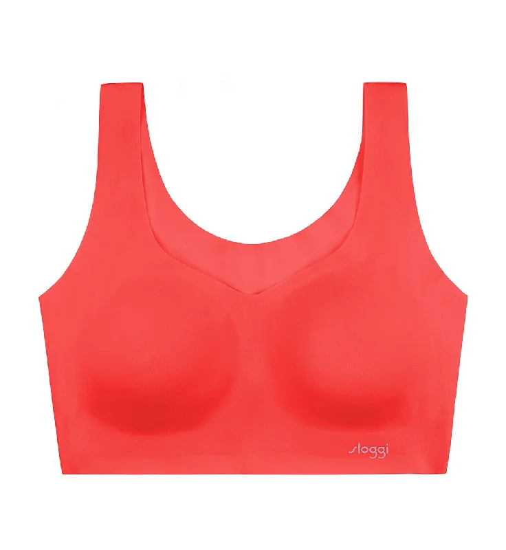 Bra with a plus - size long - line design for a slimming effect SLOGGI ZERO FEEL TOP Bra with a plus - size long - line design for a slimming effect SLOGGI ZERO FEEL TOP