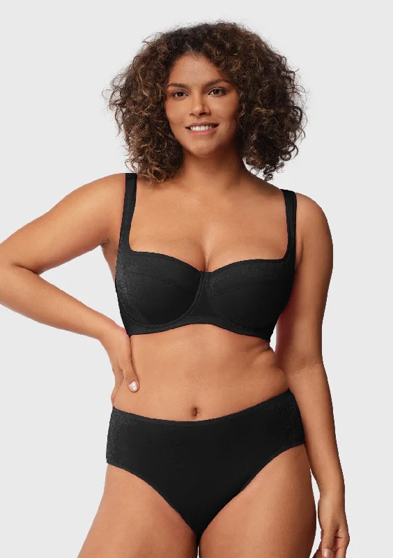 Bra with a silk - lined cup for a luxurious texture Starry Night Lightly Padded Balconette Bra Bra with a silk - lined cup for a luxurious texture Starry Night Lightly Padded Balconette Bra