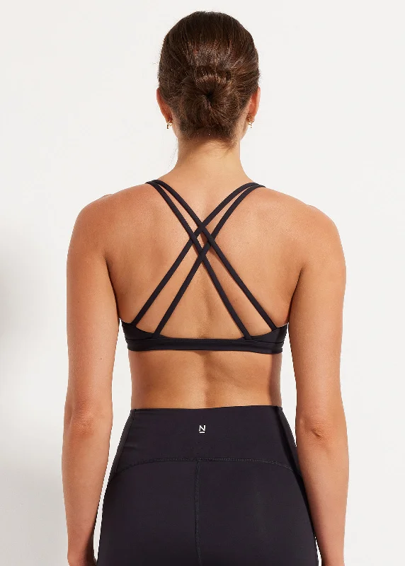 low impact women sport bra for yoga Sweat To Splash™ Strappy Bra