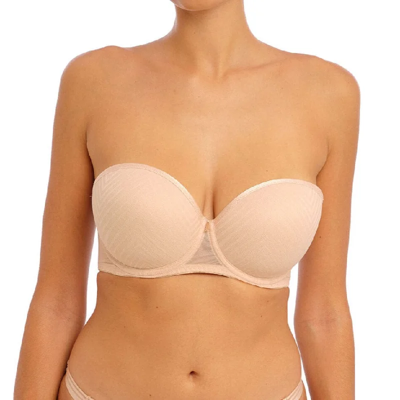 Bra with underbust support for better breast lift Tailored UW Moulded Strapless In Natural Beige - Freya Bra with underbust support for better breast lift Tailored UW Moulded Strapless In Natural Beige - Freya