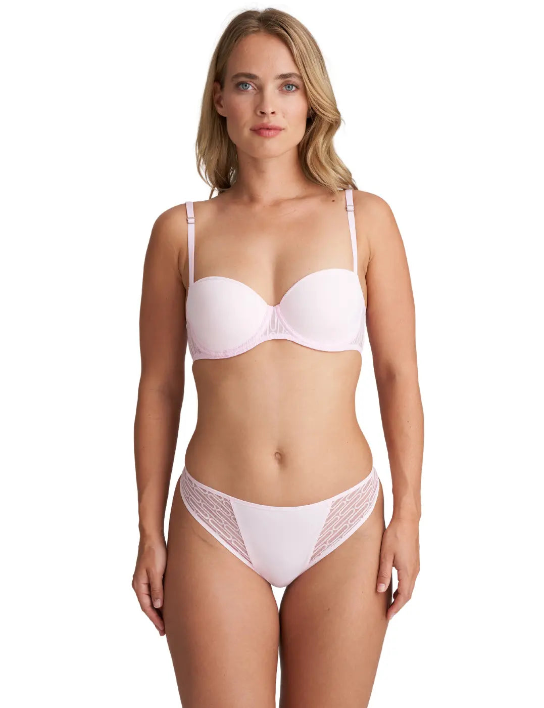Bra with a wireless memory foam cup for ultimate comfort Tanzara Padded Balcony Bra In Fifties Pink - Marie Jo Bra with a wireless memory foam cup for ultimate comfort Tanzara Padded Balcony Bra In Fifties Pink - Marie Jo