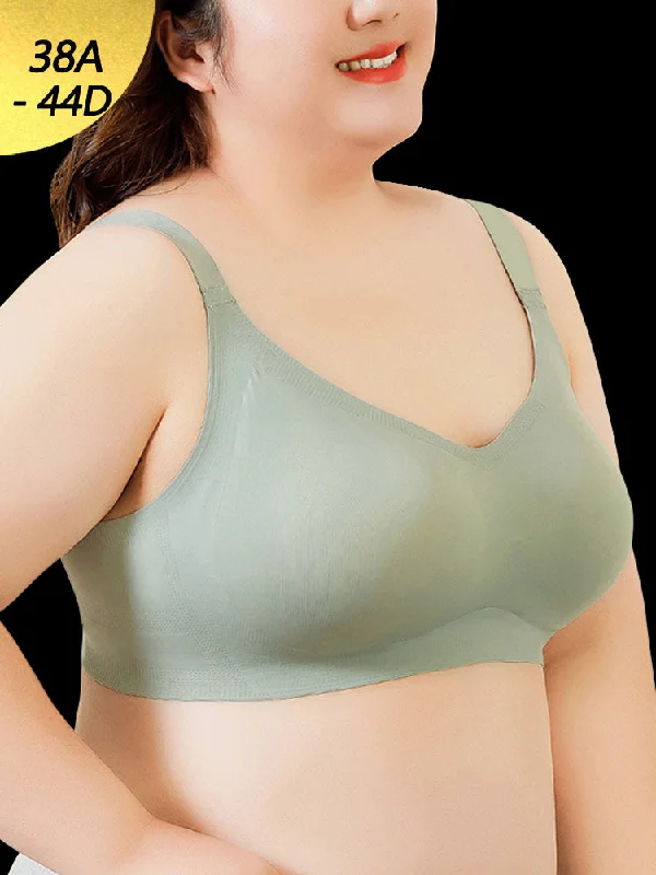 Bra with a floral - print for a feminine and stylish look Thin Wireless Cotton Removable Pads Invisible Bra Bra with a floral - print for a feminine and stylish look Thin Wireless Cotton Removable Pads Invisible Bra
