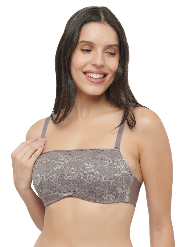 Full - cup bras providing maximum coverage and support Triumph-123I283 New Lace Bandeau Bra Padded Wired Full - cup bras providing maximum coverage and support Triumph-123I283 New Lace Bandeau Bra Padded Wired