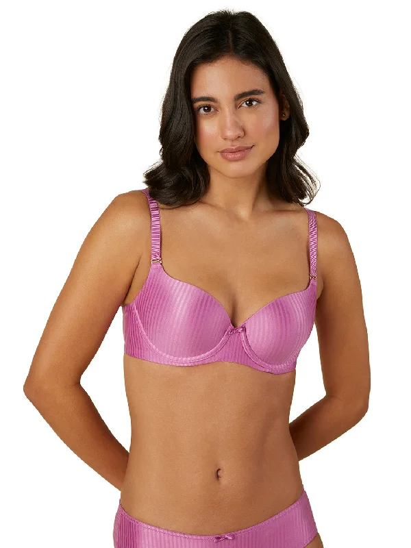 Push - up bras to add cleavage and lift Triumph-123I441 Shiny T-Shirt Bra Padded Wired Push - up bras to add cleavage and lift Triumph-123I441 Shiny T-Shirt Bra Padded Wired