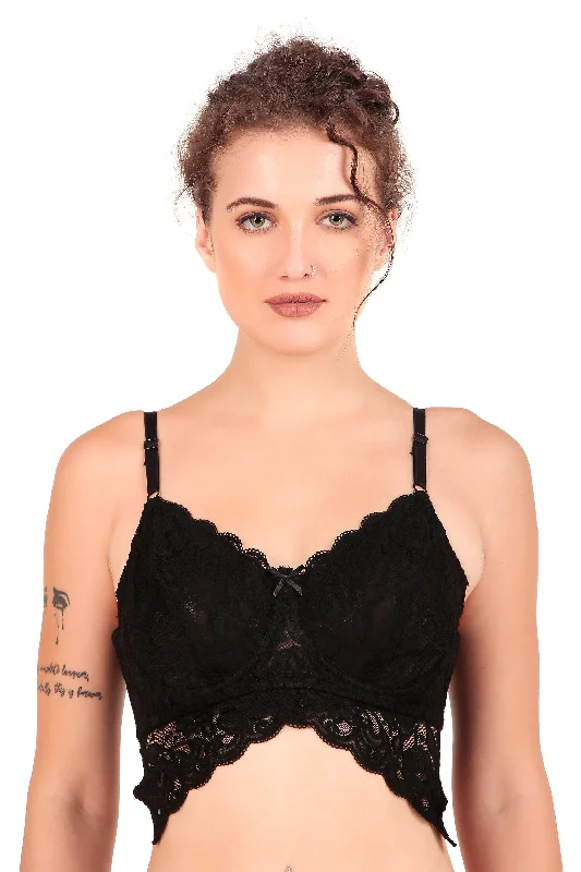 Bra with a multi - way strap system for different outfits VONZZO BRANB2001 Wired Non Padded Comfortable Lacy Bra Bra with a multi - way strap system for different outfits VONZZO BRANB2001 Wired Non Padded Comfortable Lacy Bra