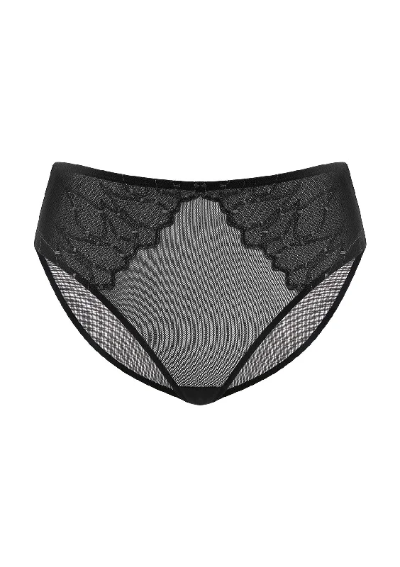 Bra with a mesh - lined cup for better breathability Winter Sonata Embroidered High-Rise Sheer Mesh Lace Bikini Undewear Bra with a mesh - lined cup for better breathability Winter Sonata Embroidered High-Rise Sheer Mesh Lace Bikini Undewear