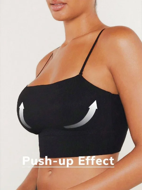 Bra with a breathable lining for a cool feel​ Wireless Lounge Bra Black