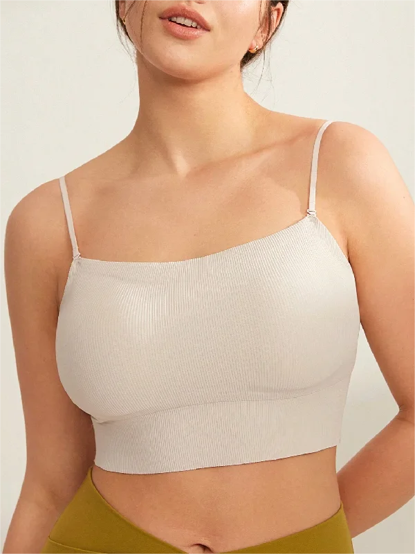 Bra with anti - bacterial properties for a hygienic fit​ Wireless Lounge Bra White