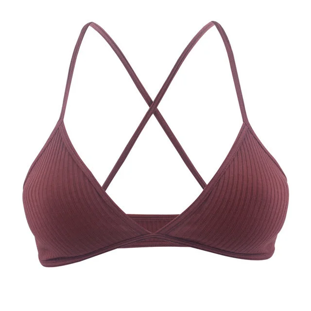 Wine Red bra