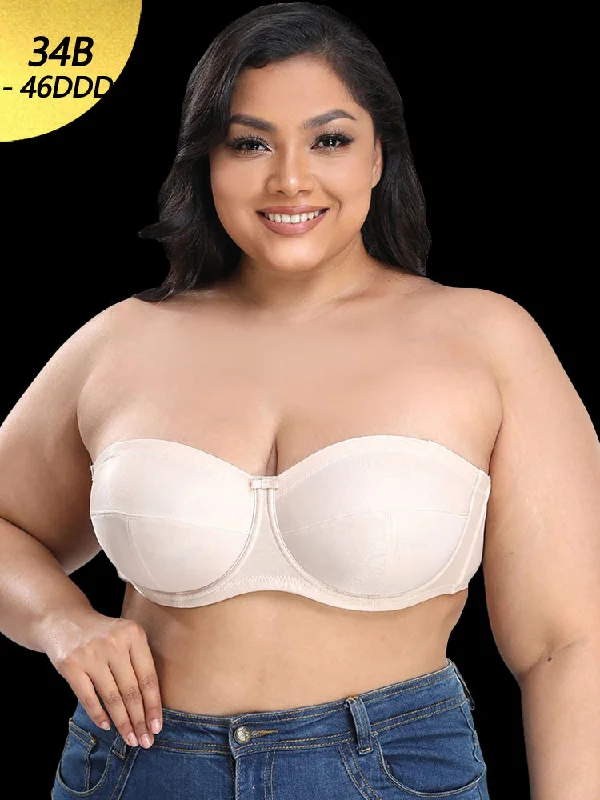Bra with a reversible design for double the style options Women's Full Cup Beauty Back Smoothing Strapless Bra Bra with a reversible design for double the style options Women's Full Cup Beauty Back Smoothing Strapless Bra