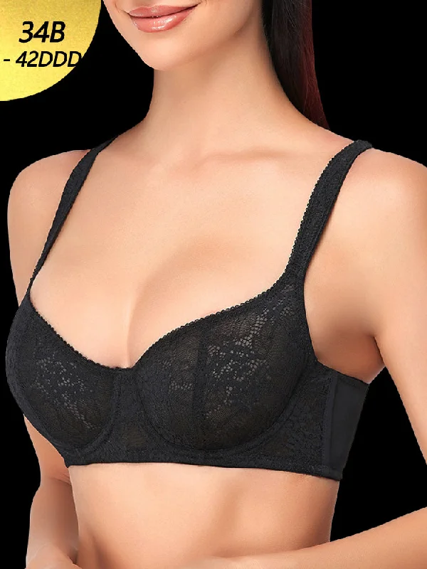 Bra with a push - up insert for extra cleavage on demand Women's Lace Unlined Push Up Underwire Bra Bra with a push - up insert for extra cleavage on demand Women's Lace Unlined Push Up Underwire Bra