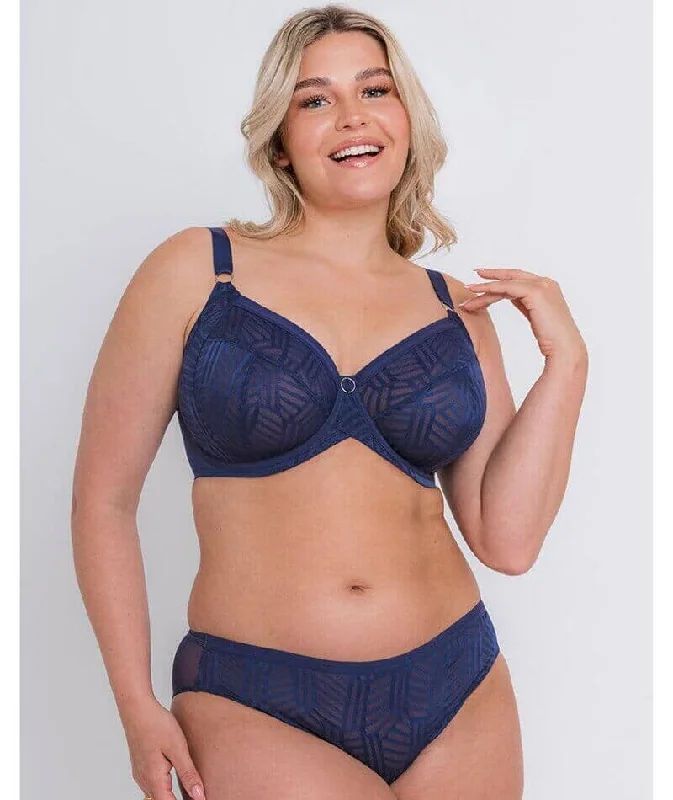 Seamless bras for a smooth and invisible look under clothes Wonder Vibe Full Cup Side Support Bra In Navy - Curvy Kate Limited Seamless bras for a smooth and invisible look under clothes Wonder Vibe Full Cup Side Support Bra In Navy - Curvy Kate Limited