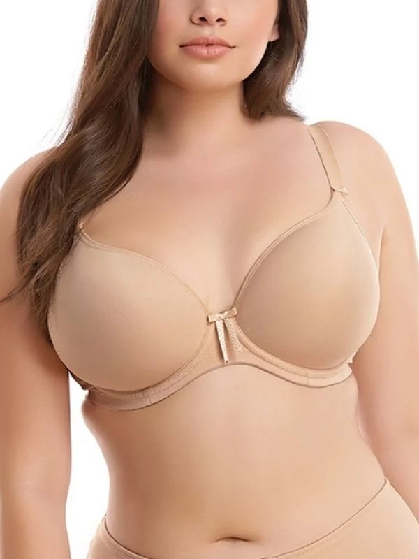 celebrity inspired women T Shirt Bras Bijou Banded Moulded Plunge T-Shirt Bra - Sand celebrity inspired women T Shirt Bras Bijou Banded Moulded Plunge T-Shirt Bra - Sand