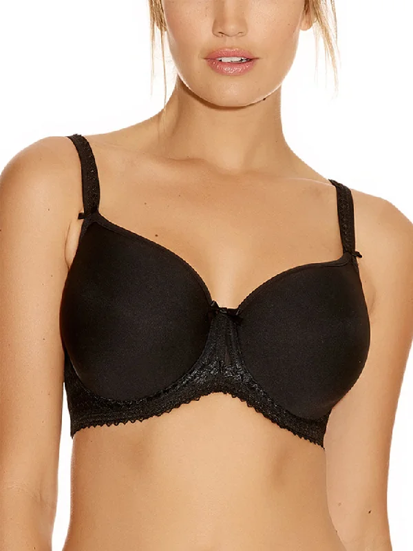 affordable women T Shirt Bras for budget shoppers Rebecca Moulded T-Shirt Bra - Black
