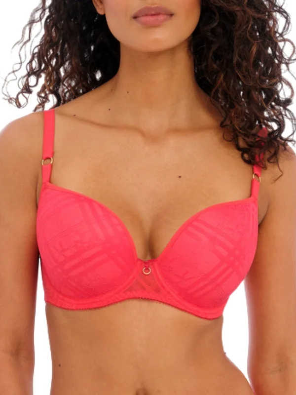machine washable women T Shirt Bras for convenience Fatale Moulded Plunge T-Shirt Bra - Chilli Red machine washable women T Shirt Bras for convenience Fatale Moulded Plunge T-Shirt Bra - Chilli Red
