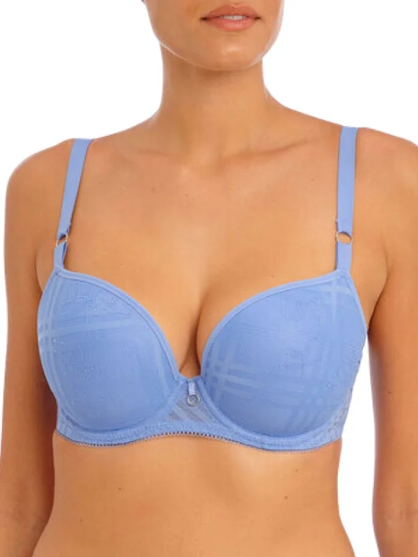 matching women T Shirt Bras with workout sets Fatale Moulded Plunge T-Shirt Bra - Cornflower matching women T Shirt Bras with workout sets Fatale Moulded Plunge T-Shirt Bra - Cornflower