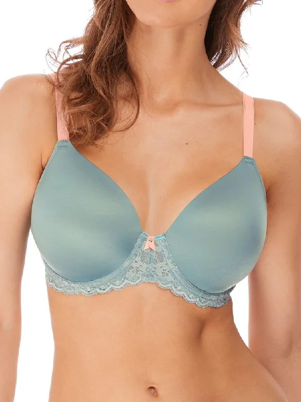 moisture wicking women T Shirt Bras for workouts Offbeat Moulded Demi T-Shirt Bra - Earl Grey moisture wicking women T Shirt Bras for workouts Offbeat Moulded Demi T-Shirt Bra - Earl Grey