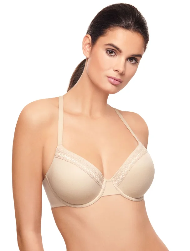 celebrity inspired women T Shirt Bras Perfect Primer Underwire T-Shirt Bra in Sand