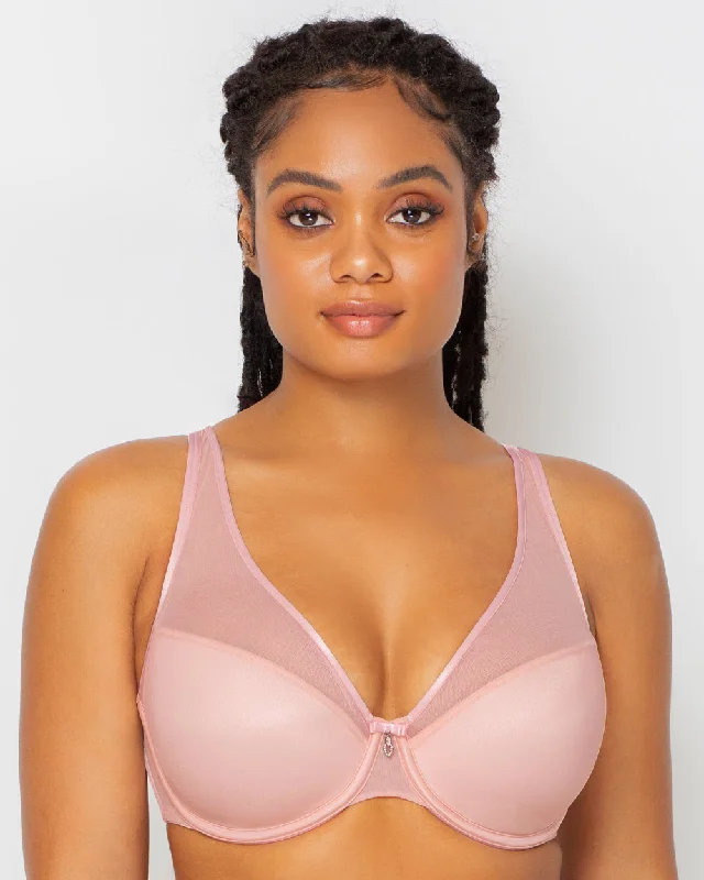 hand wash only women T Shirt Bras for delicate care Sheer Mesh Plunge T-Shirt Bra - Blushing Rose hand wash only women T Shirt Bras for delicate care Sheer Mesh Plunge T-Shirt Bra - Blushing Rose