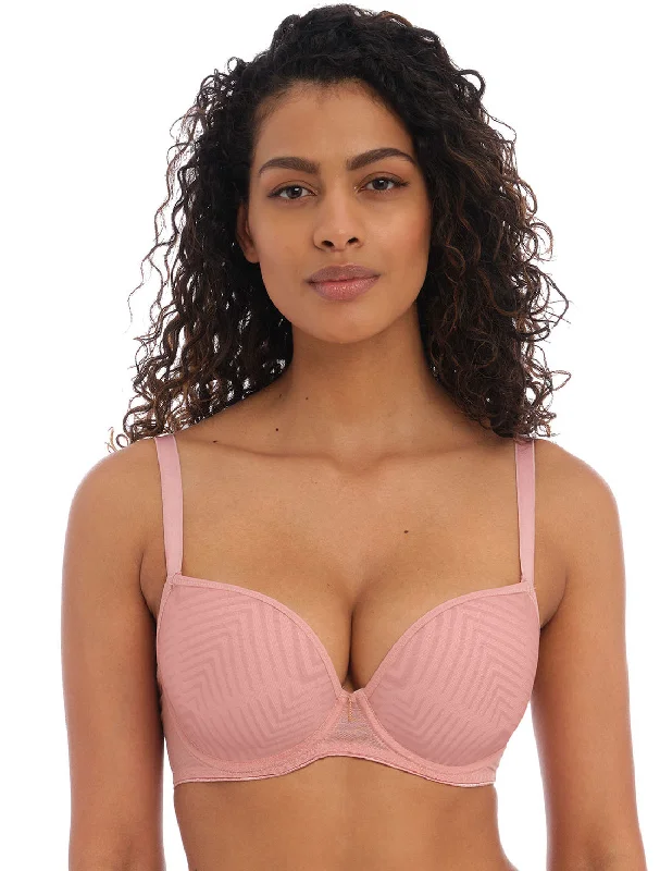 multi way women T Shirt Bras for versatile styling Tailored Moulded Plunge T-Shirt Bra in Ash Rose multi way women T Shirt Bras for versatile styling Tailored Moulded Plunge T-Shirt Bra in Ash Rose