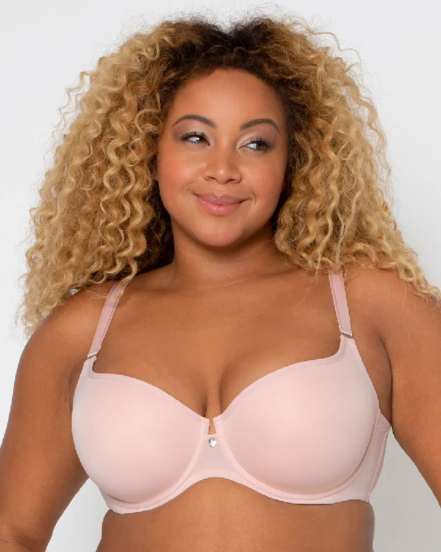 running women T Shirt Bras for support Tulip Smooth T-Shirt Bra - Blushing Rose