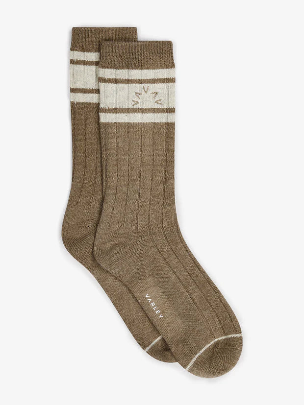 Glittery Sock Slippers for a Sparkly Effect Malissa Plush Wide Rib Sock | Mink Taupe Marl Glittery Sock Slippers for a Sparkly Effect Malissa Plush Wide Rib Sock | Mink Taupe Marl