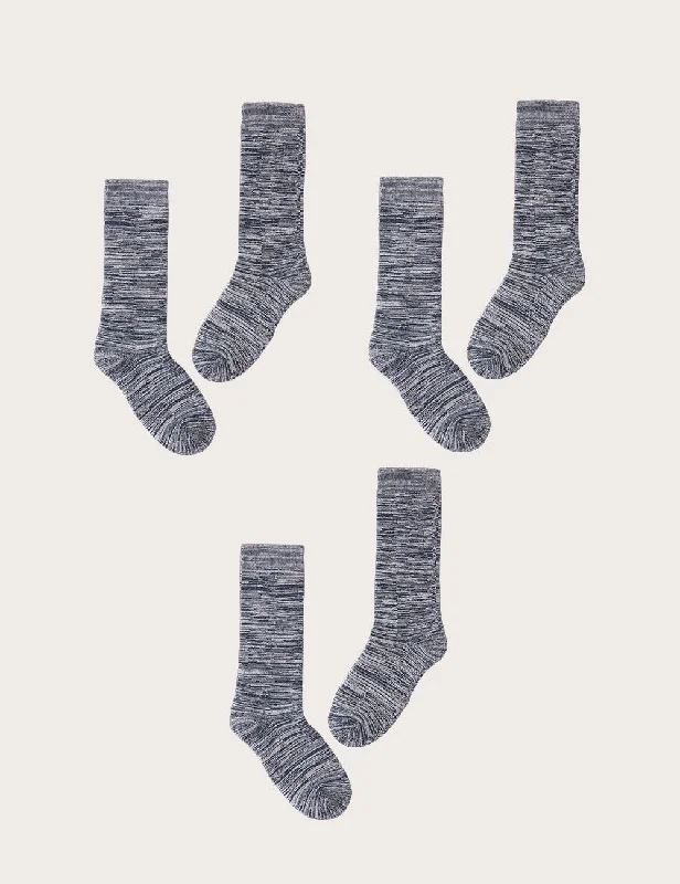 Women's compression socks for improved circulation 3-Pack Chunky Bed Socks - Dove Marl Women's compression socks for improved circulation 3-Pack Chunky Bed Socks - Dove Marl