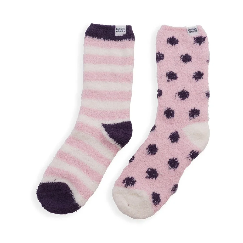 Memory Foam - Insoles Sock Slippers for Comfort Aria - 2-Pack Cosy Socks - Chalk Pink Memory Foam - Insoles Sock Slippers for Comfort Aria - 2-Pack Cosy Socks - Chalk Pink