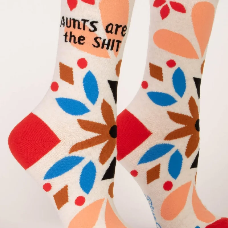 Women's nylon - reinforced socks for durability Aunts Are The Shit Novelty Socks