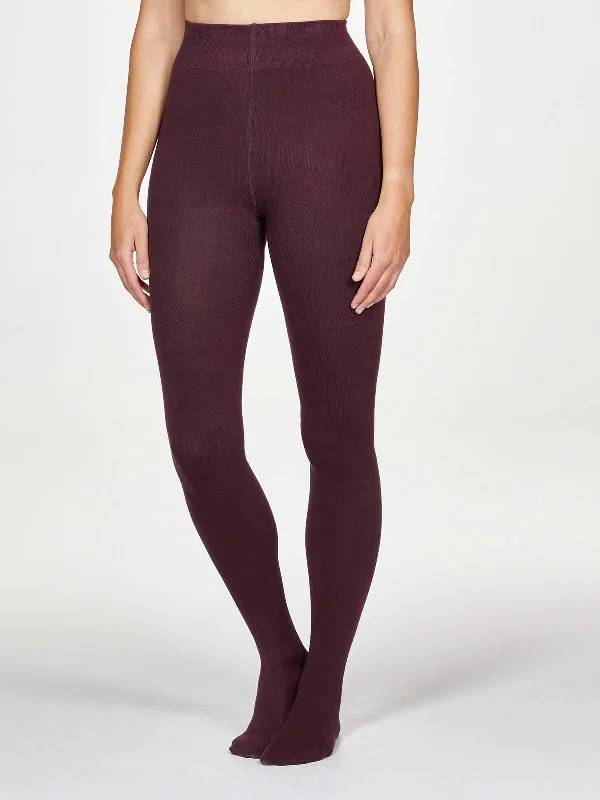 Tights with Geometric Patterns Bamboo Essential Plain Tights