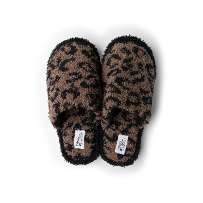 Lace - Trimmed Sock Slippers for a Feminine Touch​ Cat Nap Slippers— Mocha