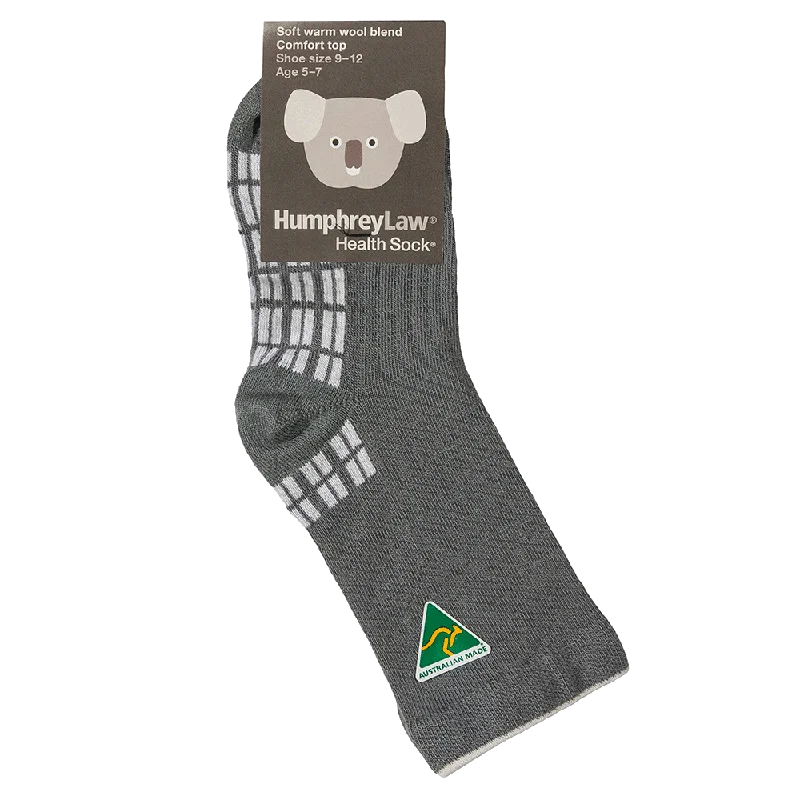 Women's Retro Tights Childrens Merino Wool Socks - Grey