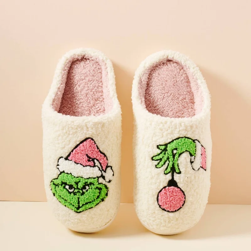 Men's Sock Slippers for a Casual Style​ Grinch House Slippers