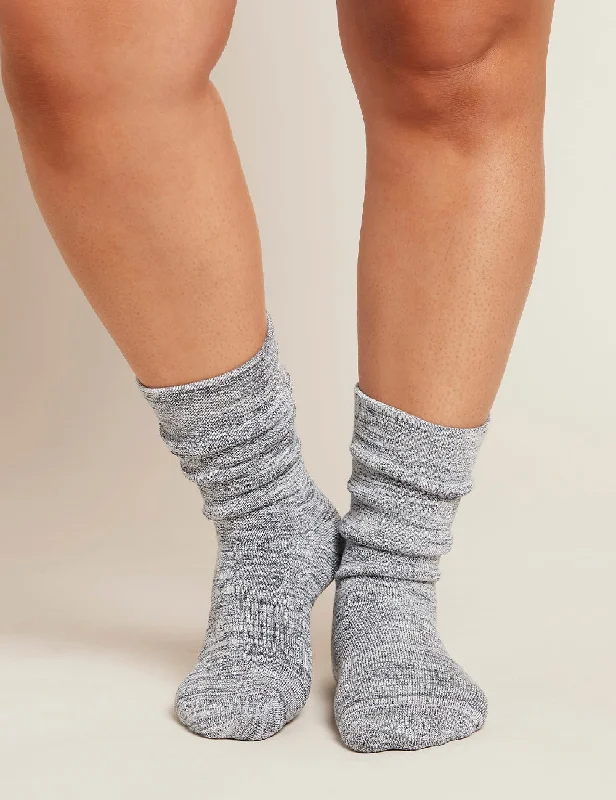 Women's arch - support socks for better comfort Chunky Bed Socks - Dove Marl