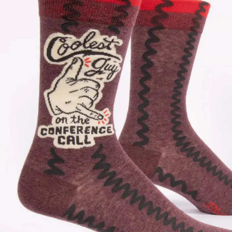 Women's ankle socks with a frilly edge Coolest Guy On The Conference Call Novelty Socks Women's ankle socks with a frilly edge Coolest Guy On The Conference Call Novelty Socks