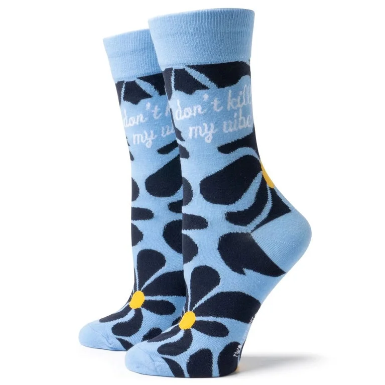 Women's Sock Slippers for Fashion and Function​ Don’t Kill My Vibe Socks