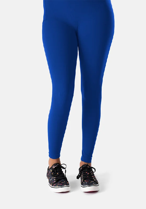 Leopard Print Tights for Women Electric Blue Popsy Longpops